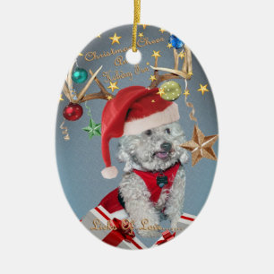 Cockapoo Licks of Christmas Love Ornament