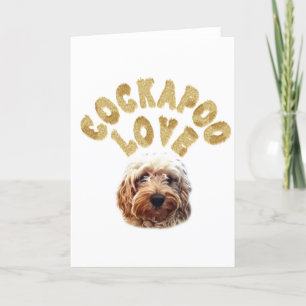 Cockapoo love holiday card