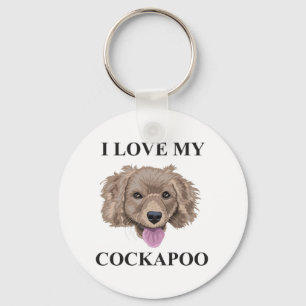 Cockapoo Love Key Ring