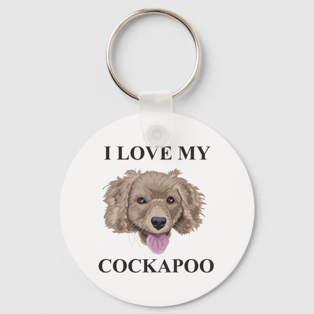 Cockapoo Love Key Ring (Front)