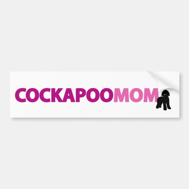 Cockapoo Mum Bumper Sticker (Front)