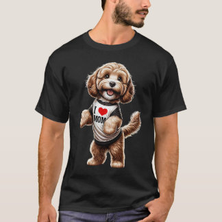 Cockapoo Mum I Love Mum Cockapoo Lover T-Shirt