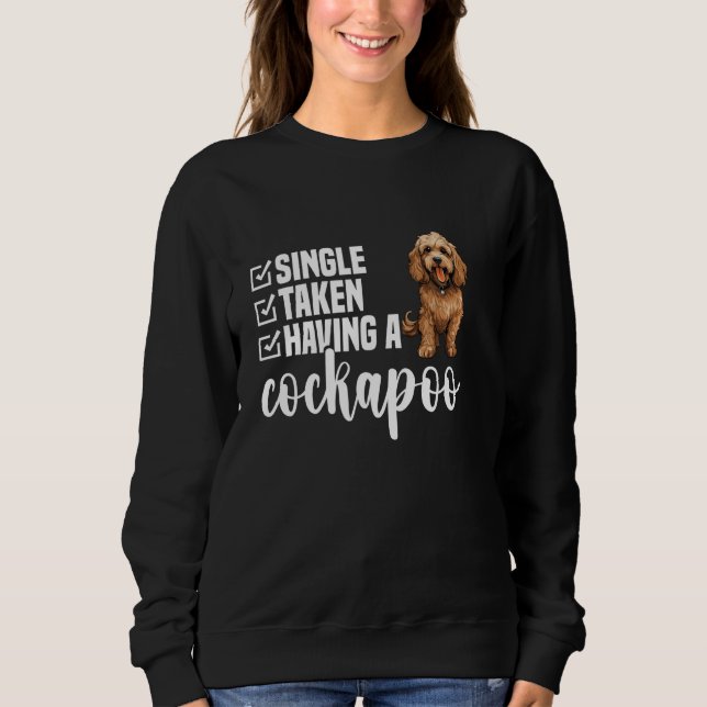 Cockapoo Owner Puppy Lover Having A Enthusiast Dog Sweatshirt (Front)