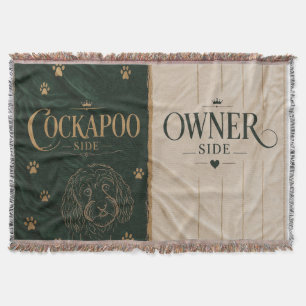 Cockapoo Owner Side Blanket Funny Dog Lover Gift