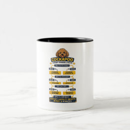 Cockapoo Parent Ranking System Funny owner gift Two-Tone Coffee Mug
