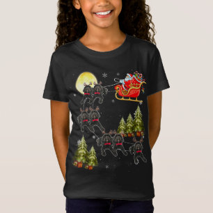 Cockapoo Reindeer Christmas Dog Riding Santa Xmas T-Shirt