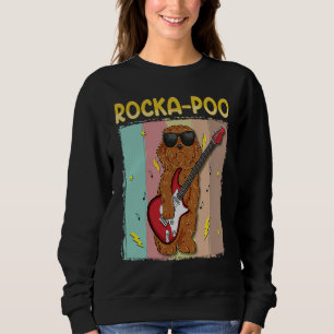 Cockapoo Rockstar Rocka Poo Dog  Blues Master Sweatshirt