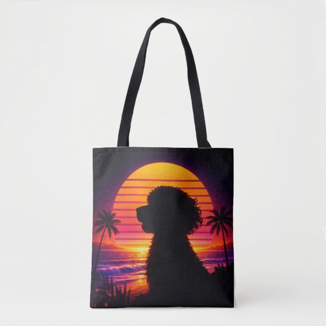 Cockapoo Tote bag - Retro Cockapoo Dog Lover Gift (Front)