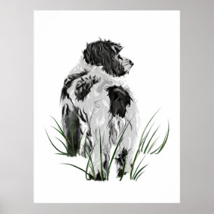 Cockapoo Wall Art Poster, Dog Home Decor