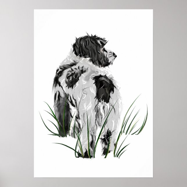 Cockapoo Wall Art Poster, Dog Home Decor (Front)