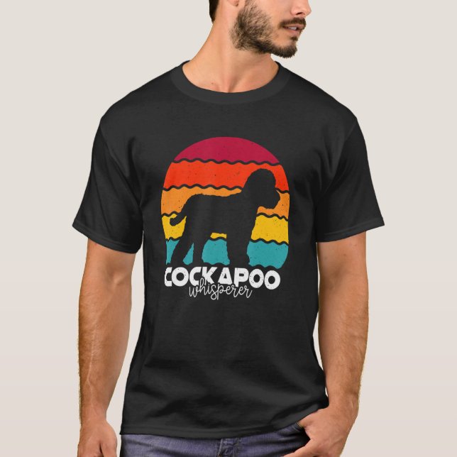 Cockapoo Whisperer Retro Vintage T-Shirt (Front)