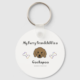 CockapooBrown Key Ring