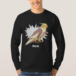 Cockatiel Birb Meme Yellow Cute Bird for Parrot Ow T-Shirt