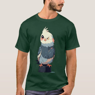Cockatiel Bird Animals Lover Funny Design girl T-Shirt