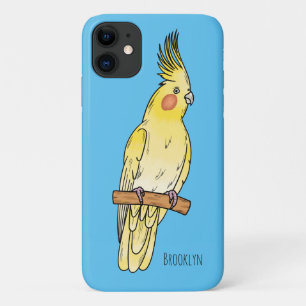 Cockatiel bird cartoon illustration Case-Mate iPhone case