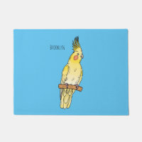 Cockatiel bird cartoon illustration