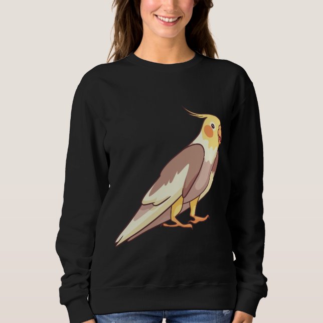Cockatiel Bird Parrot Sweatshirt (Front)