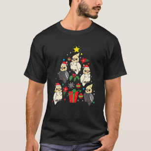 Cockatiel Christmas Tree Xmas Pyjamas T-Shirt