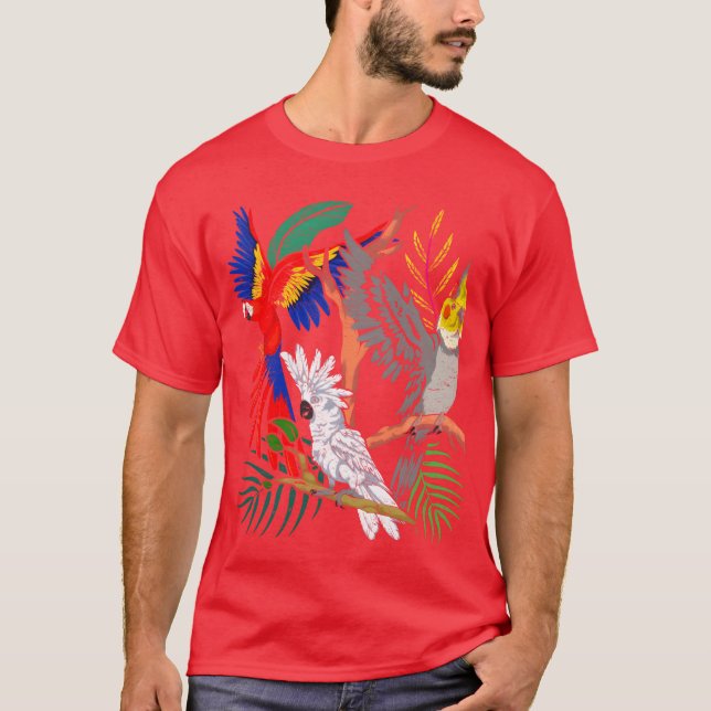 Cockatiel cockatoo bird animal gift parrot funny T-Shirt (Front)