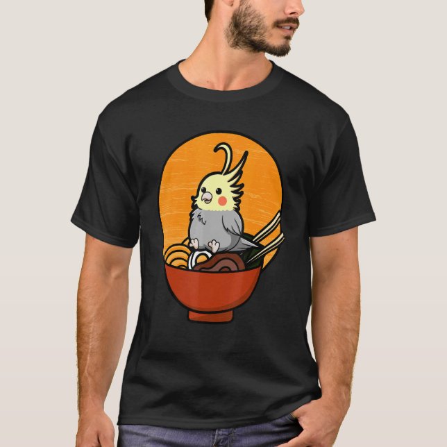 Cockatiel Cockatoo Lutino Quarrion Weiro Bird Parr T-Shirt (Front)