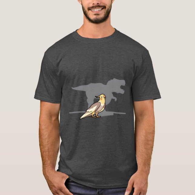 Cockatiel Dino bird budgie gift vintage T-Shirt (Front)