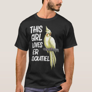 Cockatiel  for Girls Kids Bird Parrot  Owner T-Shirt