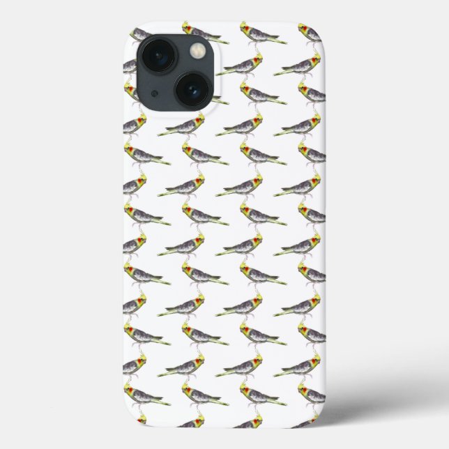 Cockatiel Frenzy iPod Case (Choose Colour) (Back)
