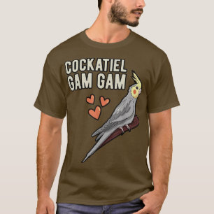 Cockatiel Gam Gam Parrot Owner Grandma Cockatoo Pe T-Shirt