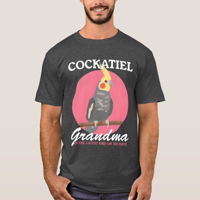 Cockatiel Grandma Bird Owner Cockatiels boy T-Shirt (Front)