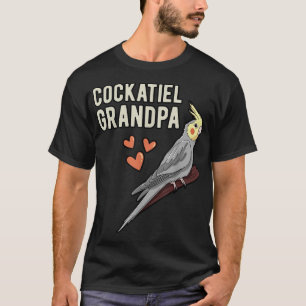 Cockatiel Grandpa Parrot Owner Grandfather Cockato T-Shirt