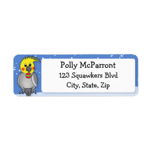 Cockatiel Happy Holidays Christmas