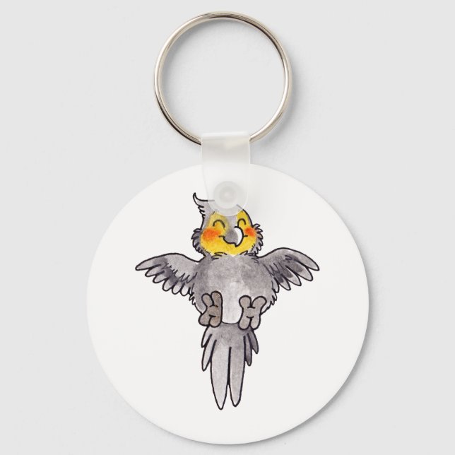 Cockatiel Key Ring (Front)