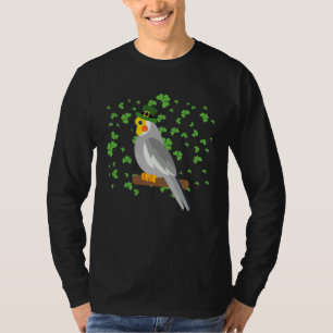 Cockatiel Leprechaun Shamrock St Patricks Day T-Shirt