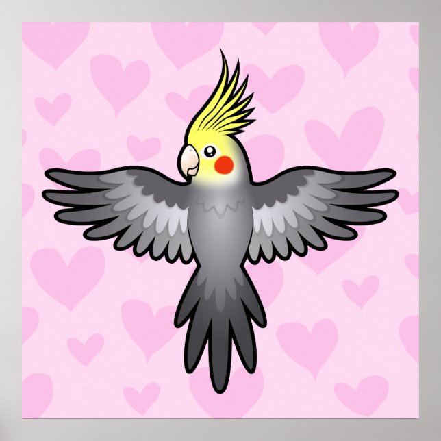 Cockatiel Love Poster (Front)