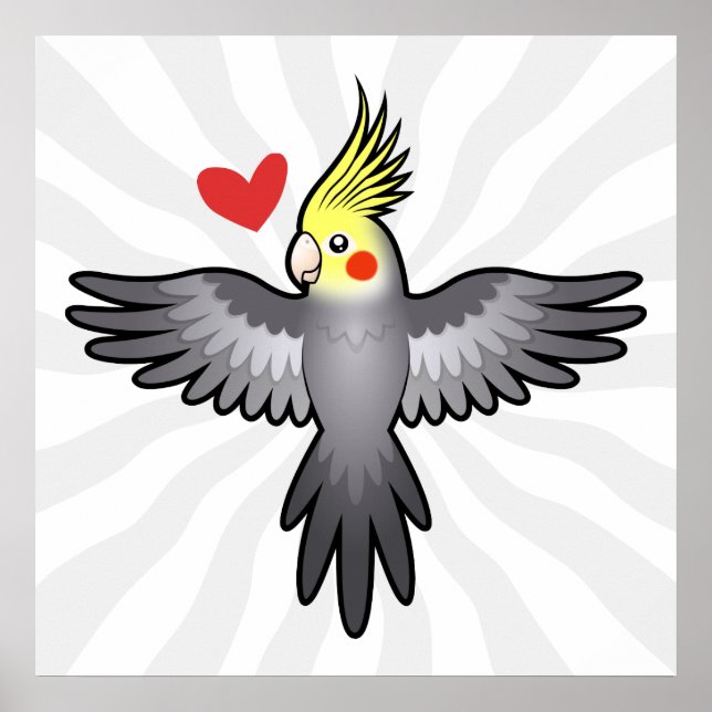Cockatiel Love Poster (Front)
