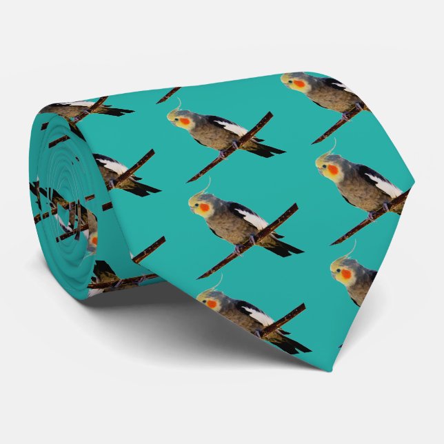 Cockatiel , Nymphicus hcus Tie (Rolled)