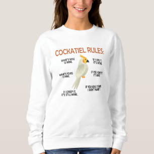 Cockatiel Owner Gifts Bird Cockatiel Parrot Lover Sweatshirt