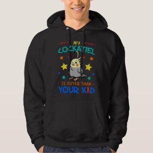 Cockatiel Parrot Cockatoo Lutino Quarrion Weiro Bi Hoodie