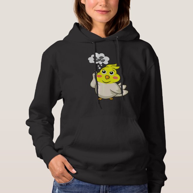 Cockatiel Parrot T Hoodie (Front)