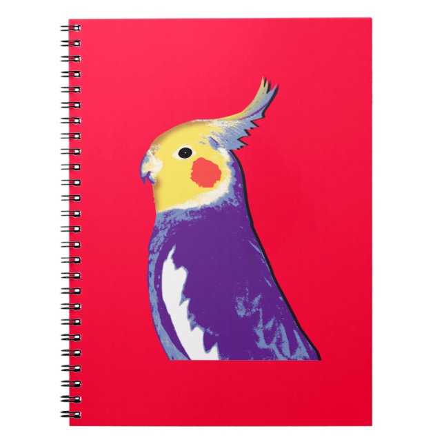 Cockatiel Pop Art Spiral Notebook (Front)