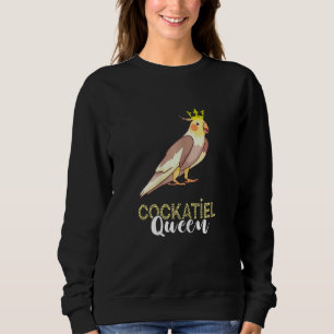 Cockatiel Queen Bird Owner Parrot Cockatoo Crown Sweatshirt