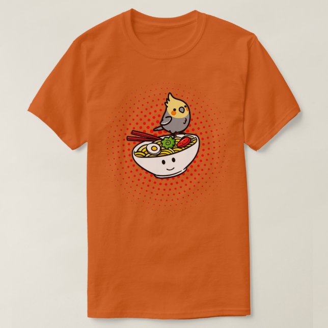 Cockatiel Ramen Japanese Noodle Lover Gift For Coc T-Shirt (Design Front)