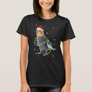 Cockatiel Santa Cockatoo Parrot Christmas Bird T-Shirt