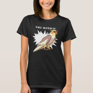 Cockatiel Teil With It Grey Bird for Parrot Owner T-Shirt