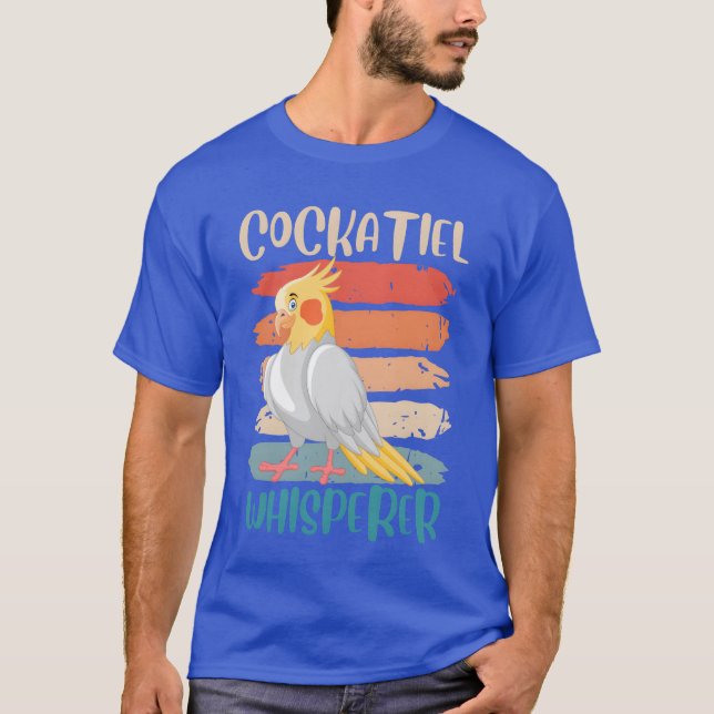 Cockatiel Whisperer Cockatiels Parakeet Birds fami T-Shirt (Front)