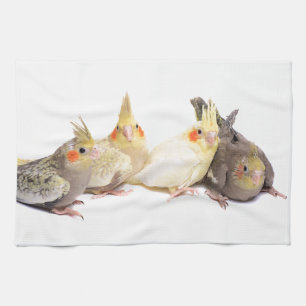 Cockatiels Tea Towel