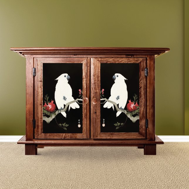 Cockatoo and Pomegranate by Ohara Shōson Tissue Paper (Creator Uploaded)