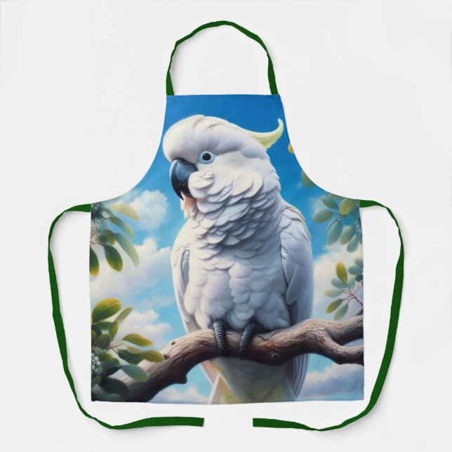 Cockatoo art  apron (Front)