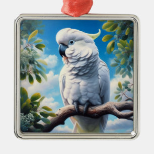 Cockatoo art  metal tree decoration
