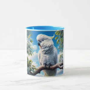 Cockatoo art mug